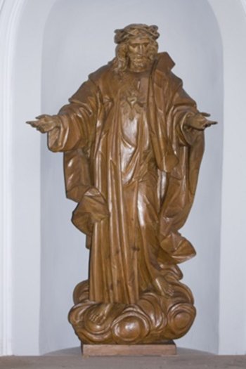 Herz-Jesu-Figur, Oberammergau 1930 Herz-Jesu-Figur, Oberammergau 1930