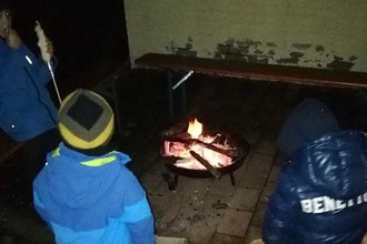 Martinsfeuer und Stockbrot